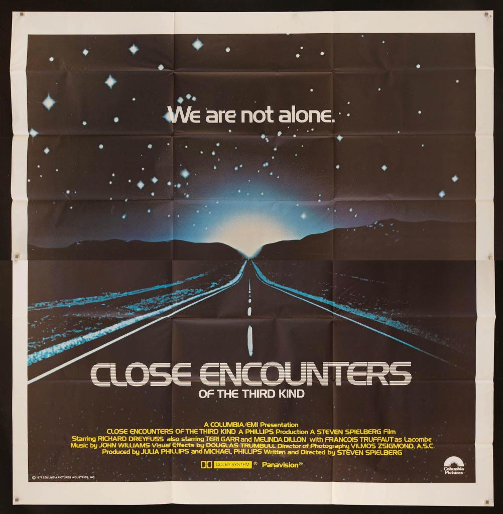 Vintage newspaper insert, Close Encounters of the Third Kind Movie Poster